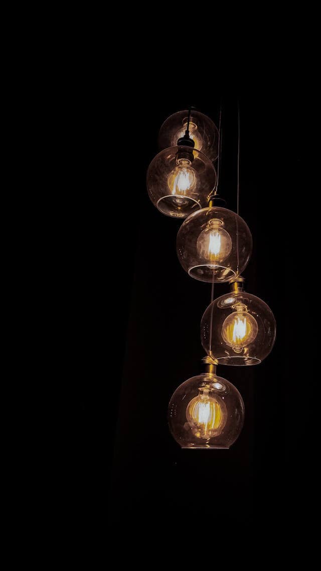 Blown Glass Pendant Light